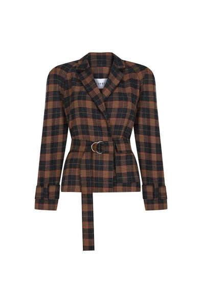 Kadın Ekose Desenli Klasik Ceket FRN6109 - 2