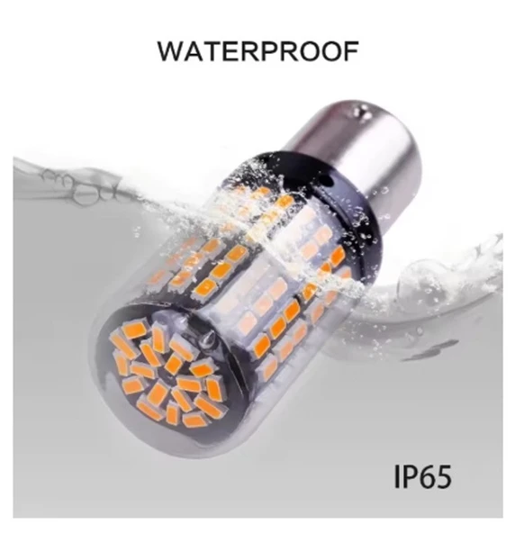 2 Adet 144 Led Turuncu Renk 93 Tip Tek Duy Stop Ampulü - Resim 5