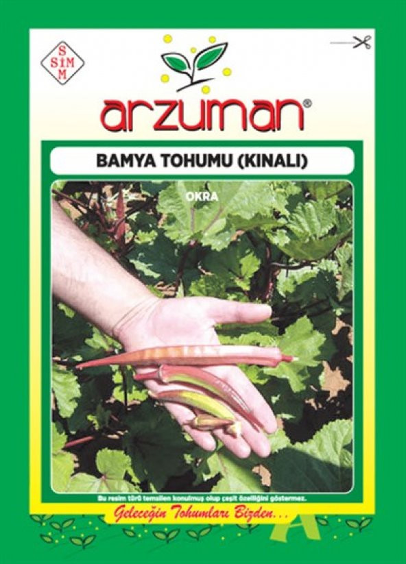 Arzuman Sebze Kınalı Bamya Tohum-25gr