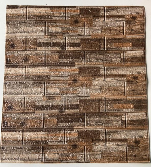 Renkli Duvarlar 10 Adet 5m2 Kendinden Yapışkanlı Esnek Duvar Paneli Kağıdı NW108 - Resim 2