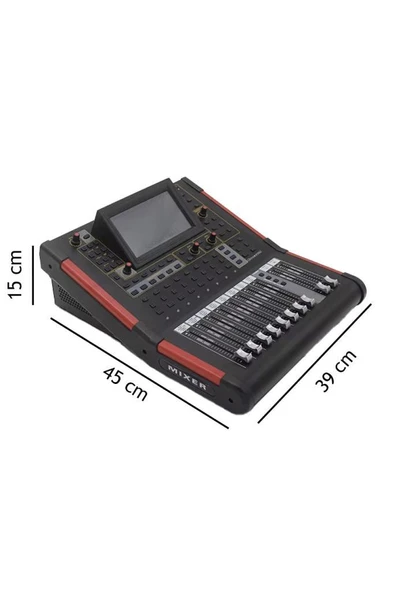 Maxword W12 PRO 12 Kanal Dijital Mixer Profesyonel Sahne Mikseri - 6