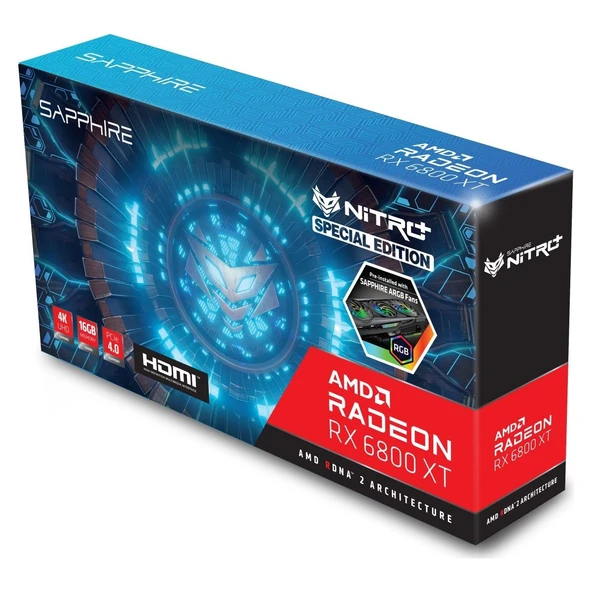 Sapphire AMD Radeon RX 6800 XT 16GB 256Bit GDDR6 PCI-E 4.0 Ekran Kartı 11304-01-20G