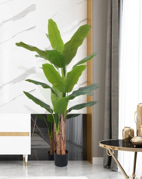 Yapay Ağaç Dev Muz Ağacı Yapay Starliçe 280cm 3 Gövdeli - 2