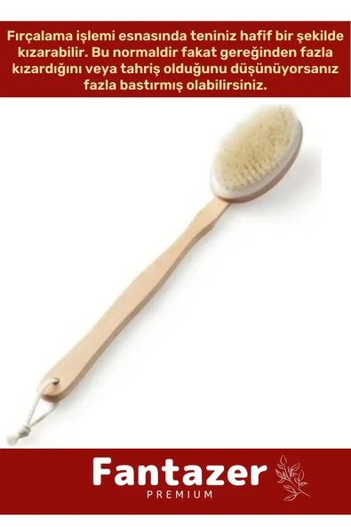 Özel Üretim Organik %100 Doğal At Kılı Masaj Banyo Selülit Fırçası - 3