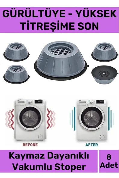 Yeni Sezon Gürültü Engelleyici Titreşim Önleyici Kauçuk Çamaşır Bulaşık Makinesi 8 Adet Ayak Pedi
