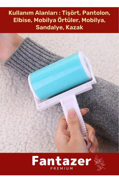 Yeni Nesil Dayanıklı Evcil Hayvan Kedi Köpek Bot Yıkanabilir Pratik Tüy Toz Toplama Rulosu Aparatı - 6