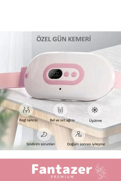 Premium Seri Özel Taşınabilir Titreşimli Sıcak Tutan Regl Ağrıları İçin Dijital Özel Gün Adet Kemeri - 6