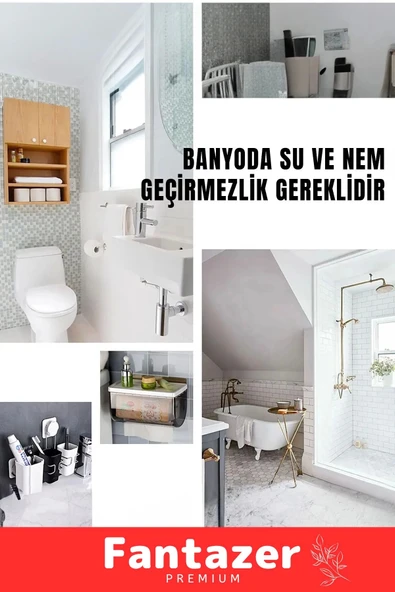 Duş Pvc Lavabo Küvet Tezgah Süper Güçlü Duvar Çerçeve Taşıyıcı Çift Taraflı Nano Teknolojili Bant - 7