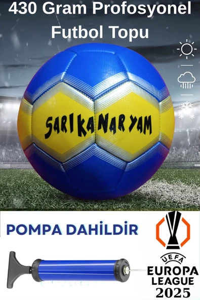 FB UEFA Şampiyonlar Ligi Futbol Topu 430 Gram Kaliteli Maç ve Antreman Pompa Hediyeli