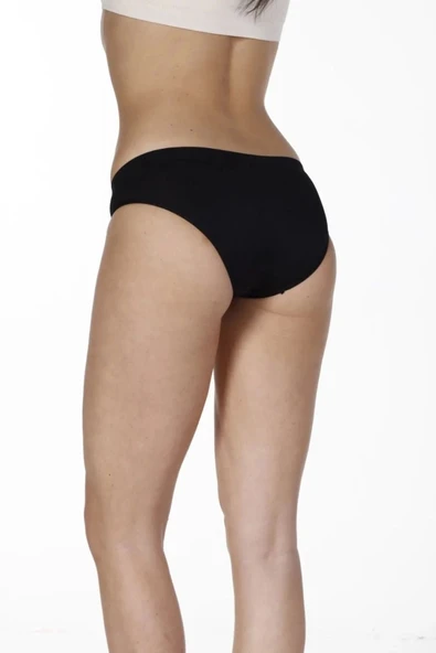 Yeni Sezon İnceltici Sıkılaştırıcı Toparlayıcı İz Göstermeyen Düşük Bel Siyah Dikişsiz Slip Korse - Resim 4