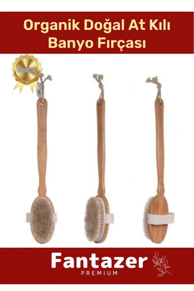 Özel Üretim Organik %100 Doğal At Kılı Masaj Banyo Selülit Fırçası