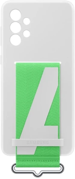 Samsung Galaxy A73 5G Kordonlu Kayışlı Silikon Kılıf Strap Cover - Resim 4