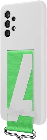 Samsung Galaxy A73 5G Kordonlu Kayışlı Silikon Kılıf Strap Cover - Resim 7