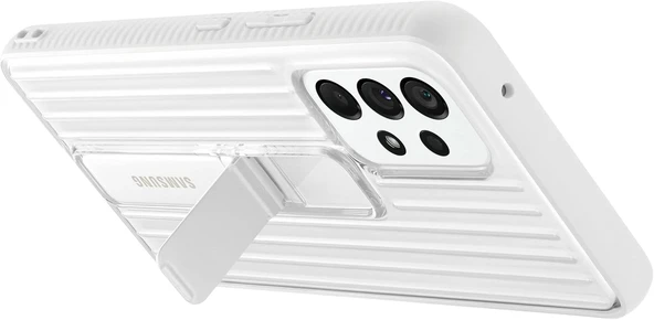 Samsung Galaxy A53 5G Protective Standing Cover Standlı Kılıf, Beyaz EF-RA536C - Resim 13