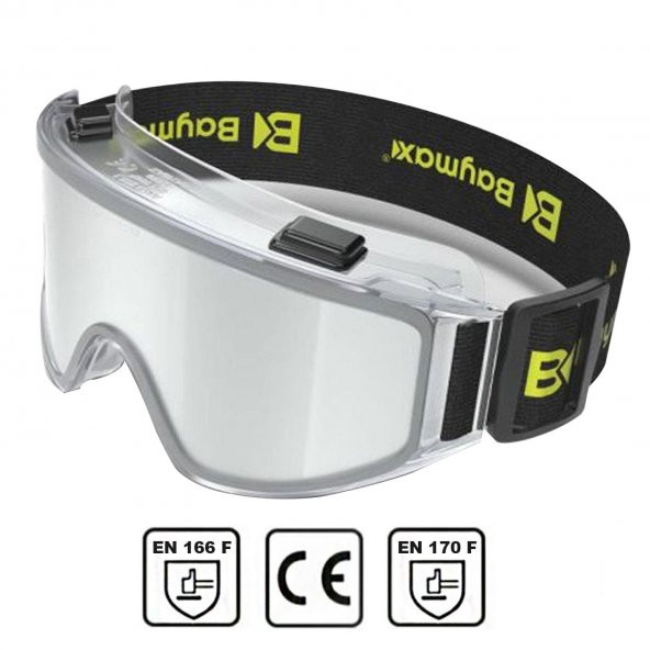Baymax İş Güvenlik Gözlüğü Kaynak Koruyucu Gözlük S550 Şeffaf