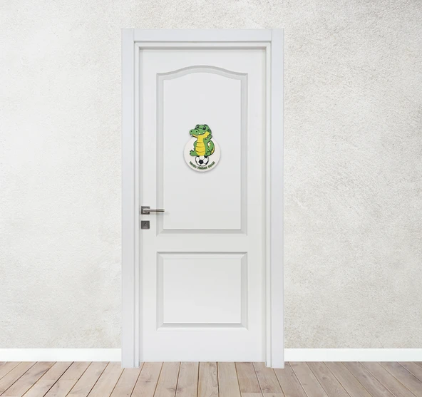 Taraftar Bursaspor BS Timsah Yeşil Beyaz Çocuk Bebek Yeni Doğan Kapı Duvar Dolap Süsü Hediye - 4