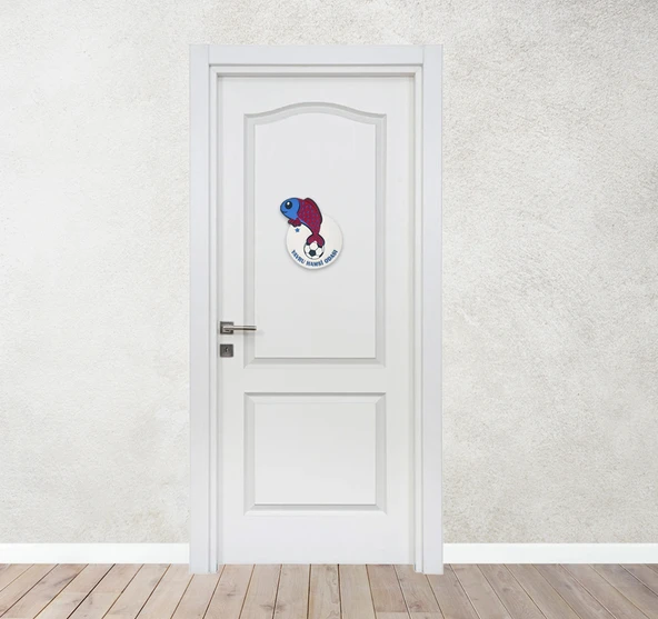 Taraftar Trabzon TS Hamsi Bordo Mavi Çocuk Bebek Yeni Doğan Kapı Duvar Dolap Süsü Hediye - 3