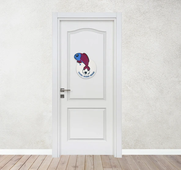 Taraftar Trabzon TS Hamsi Bordo Mavi Çocuk Bebek Yeni Doğan Kapı Duvar Dolap Süsü Hediye - 3