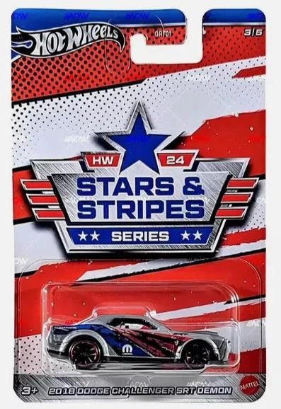 Hot Wheels Stars & Stripes Serites 5'li Set GRT01 - Resim 4