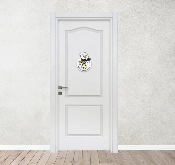 Taraftar Beşiktaş BJK Kara Kartal Siyah Beyaz Çocuk Bebek Yeni Doğan Kapı Duvar Dolap Süsü Hediye - 4