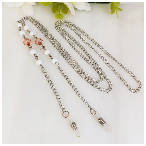 Kristal Taş Kadın Gözlük Zinciri