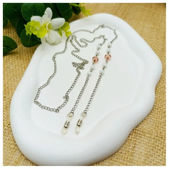 Kristal Taş Kadın Gözlük Zinciri - 2