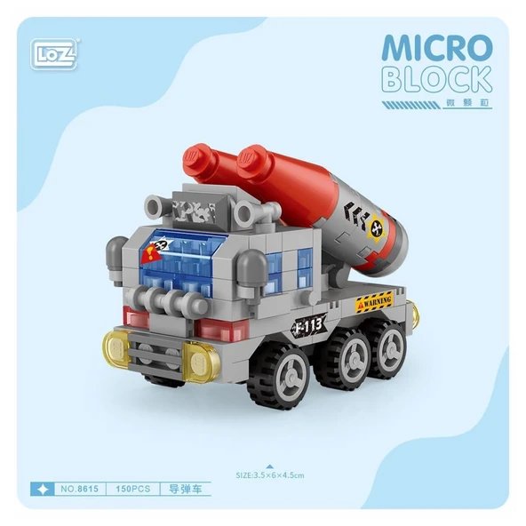 Nessiworld LZ8615 LOZ Araba Blok Seti Mini Poşet 150 Parça -Vagon life - Resim 3