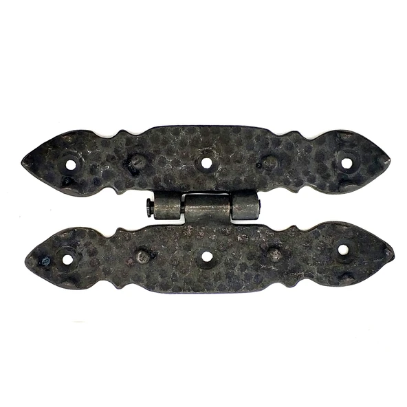 Antika Tarz Dekoratif Pirinç Düğmeli Menteşe - 142x69 mm, Oksit ürün görseli 1