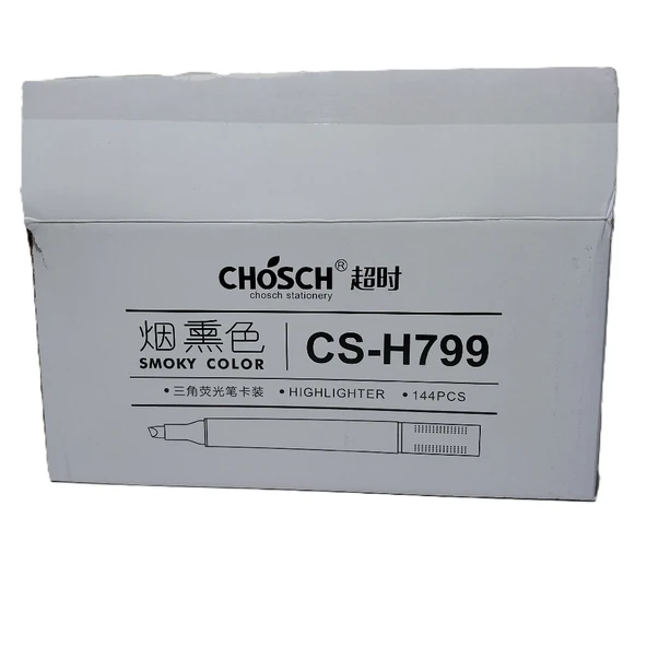 Bafix Fosforlu Kalem Kalem Tipi Smoky Color 6 Renk Blister CS-H799 - 2