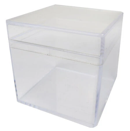 Kutu Akrilik Kare Şeffaf Hediyelik (12 ADET) Hediyelik ve Özel Gün Sunumları İçin Şık Seçim