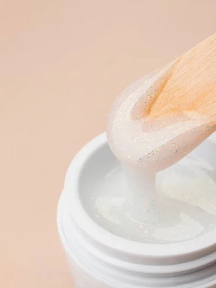 Runail Professional Protez Tırnak Jeli UV Builder Gel Yuki Silver Effect 15Gr. 8559 - Resim 6