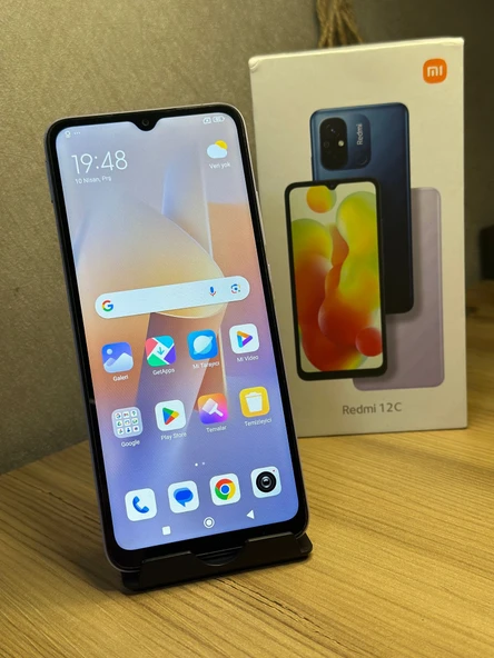 XİAOMİ REDMİ 12C 128GB LİLA KUTULU ADINIZA FATURALI GARANTİLİDİR