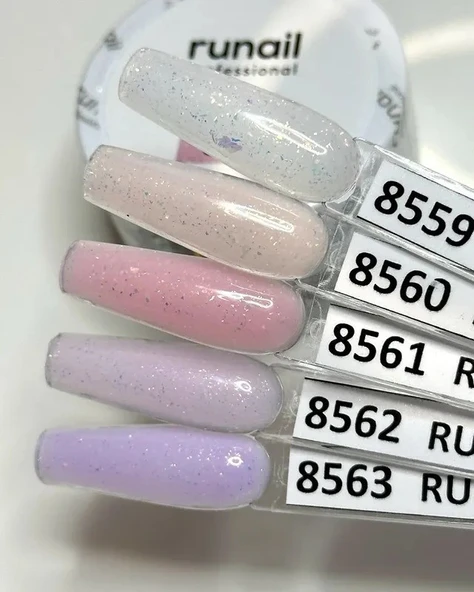 Runail Professional Protez Tırnak Jeli UV Builder Gel Yuki Parlak Lila 15Gr. 8563 - 3
