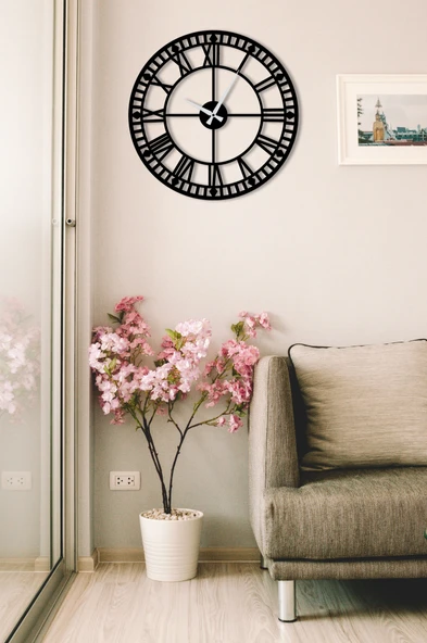 Eysa Elegance Dekoratif Metal Duvar Saat 50x50CM - 5