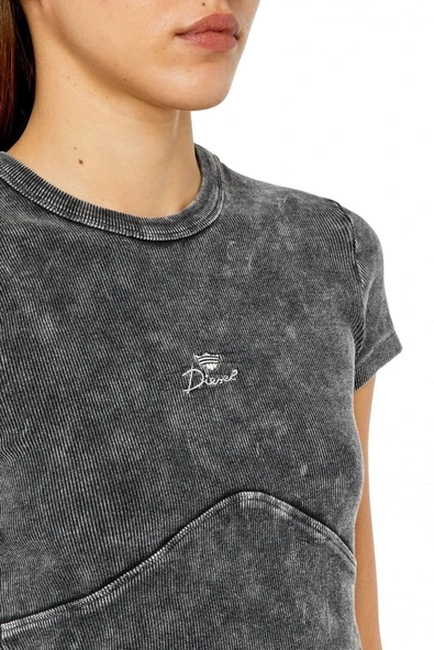 Nakış işlemeli asit yıkamalı bluz - 3