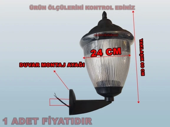 ZERPA Prizma Duvar Aplik Armatür Siyah E-27 - 3