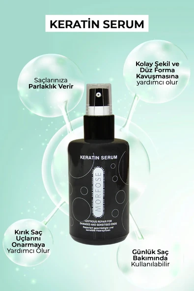 Keratin Saç Serumu 75 ML - Yıpranmış Saçlar için - mrfs - 2