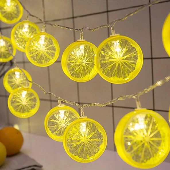 2 M 10 Led Pilli 2 Kademeli Limon Led Işık 6200-269