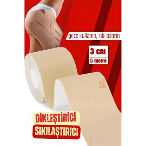 Kalça Dikleştirici Popo Sıkılaştırıcı Bant 5 METRE