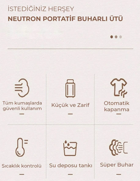 Neutron Kırışık Giderici Düzleştirici Portatif Buharlı Dikey Ütü - Resim 3