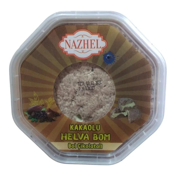 NAZHEL Kakakolu Bomba Helva 150 Gr.(Çikolata Dolgulu)