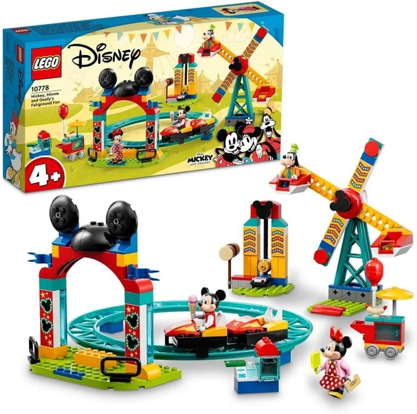 LEGO 10778 Disney Mickey and Friends – Mickey, Minnie ve Goofy’nin Lunapark Eğlencesi
