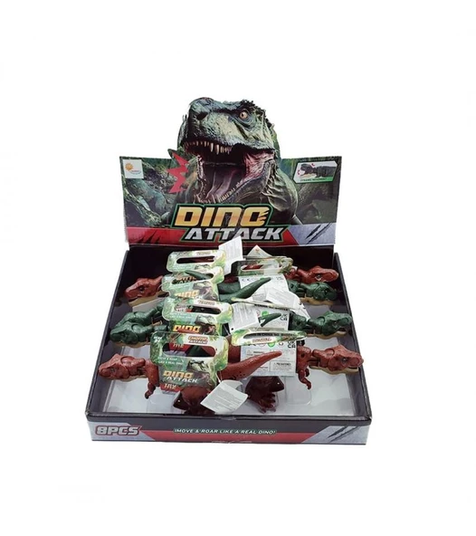 Nessiworld KUTUDA 8Lİ SESLİ IŞIKLI DİNOZOR ( ADET FİYATIDIR