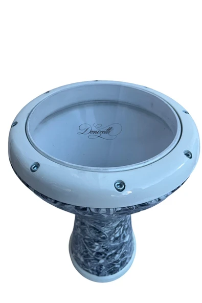 Profesyoneller için Döküm Mısır Darbuka Ağırlık ( 5 Kg Geometrik Desen Gri ) - 3