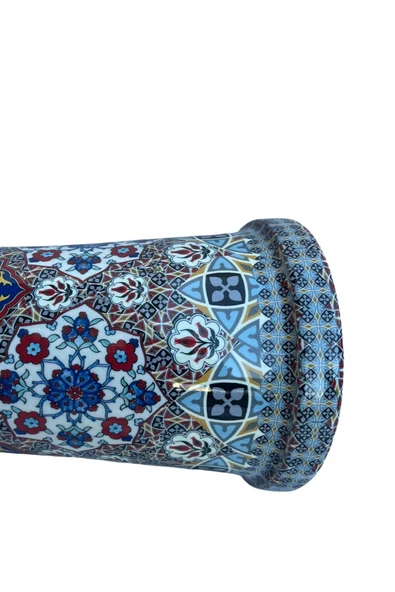 Profesyoneller Için Döküm Mısır Darbuka – 3 Kg, Iznik Çinisi Işlemeli - Gigbag Çanta Hediyeli - 6