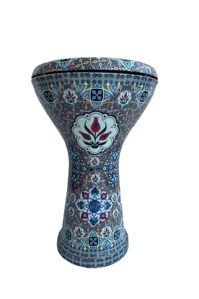 Profesyoneller Için Döküm Mısır Darbuka Ağırlık 3 Kg Iznik Çinisi Işlemeli