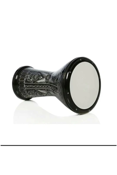 Sepette Müzik Mısır Darbuka Siyah Erzincan Ustasından El Işlemeli