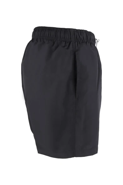 Erkek Deniz Şortu 2 Cepli Pamuklu Polyester Su Yitici Tahriş Etmeyen Astar Siyah K236 - 2