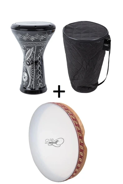 Ritim Ustalarına Özel Bendir 42 Cm Ve Islemeli Mısır Darbuka Kılıf - Kargo Fiyat Avantajlı Ürün