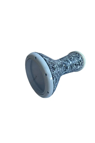 Profesyoneller Için Döküm Mısır Darbuka Ağırlık ( 4 Kg Geometrik Desen Gri ) Gigbag Çanta - 3